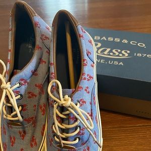 Bass sneakers with lobsters size 8